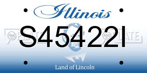 S45422I Illinois License Plate