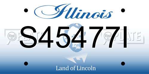 S45477I Illinois License Plate