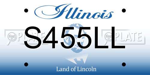 S455LL Illinois License Plate