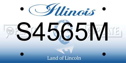 S4565M Illinois License Plate