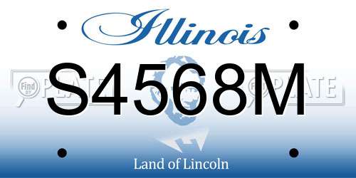 S4568M Illinois License Plate