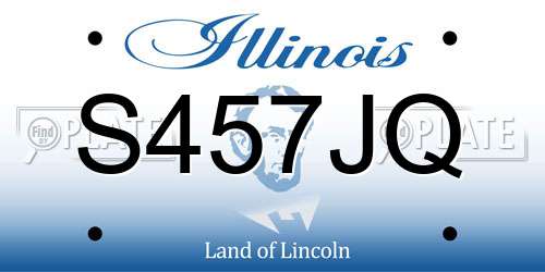 S457JQ Illinois License Plate