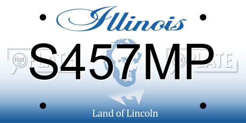 S457MP Illinois License Plate