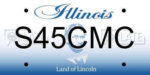 S45CMC Illinois License Plate