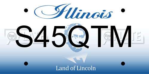 S45QTM Illinois License Plate