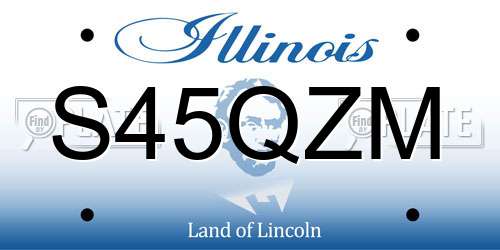 S45QZM Illinois License Plate