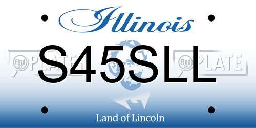 S45SLL Illinois License Plate