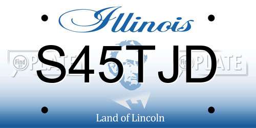 S45TJD Illinois License Plate