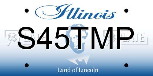S45TMP Illinois License Plate