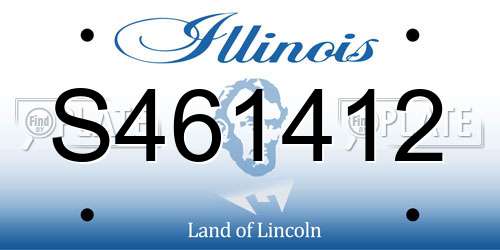 S461412 Illinois License Plate