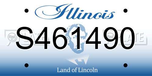 S461490 Illinois License Plate