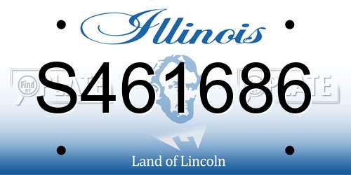 S461686 Illinois License Plate