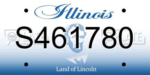 S461780 Illinois License Plate