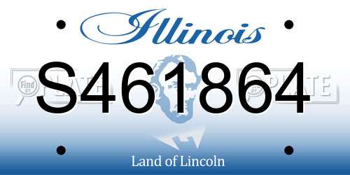 S461864 Illinois License Plate