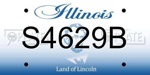 S4629B Illinois License Plate