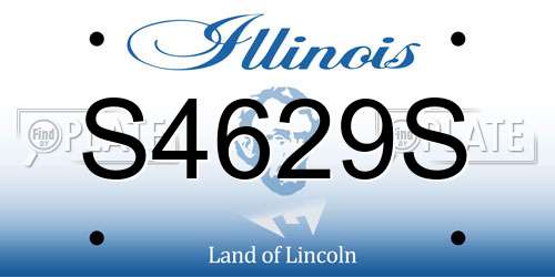 S4629S Illinois License Plate