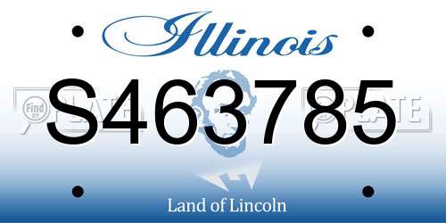 S463785 Illinois License Plate