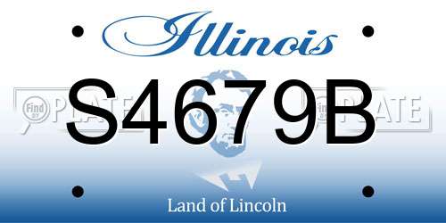S4679B Illinois License Plate