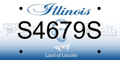 S4679S Illinois License Plate