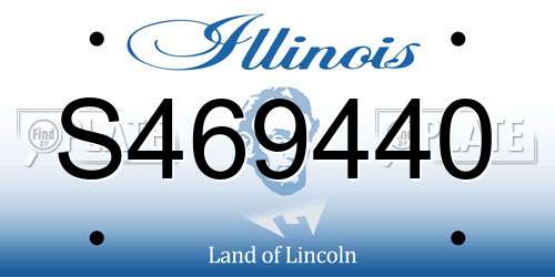 S469440 Illinois License Plate