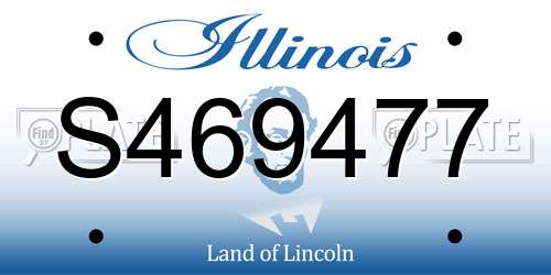 S469477 Illinois License Plate