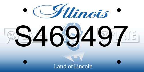 S469497 Illinois License Plate