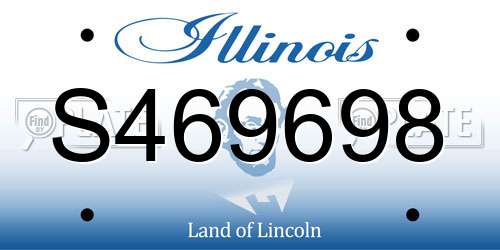 S469698 Illinois License Plate