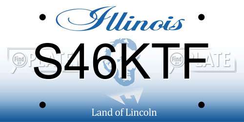 S46KTF Illinois License Plate