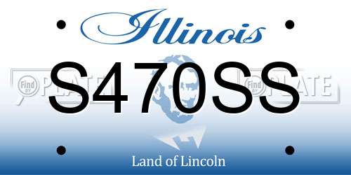S470SS Illinois License Plate