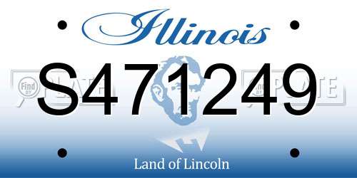 S471249 Illinois License Plate