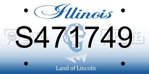 S471749 Illinois License Plate