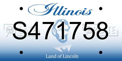 S471758 Illinois License Plate