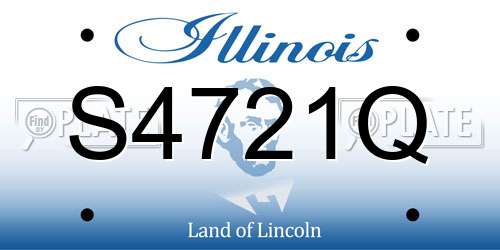 S4721Q Illinois License Plate