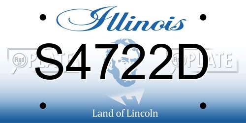 S4722D Illinois License Plate