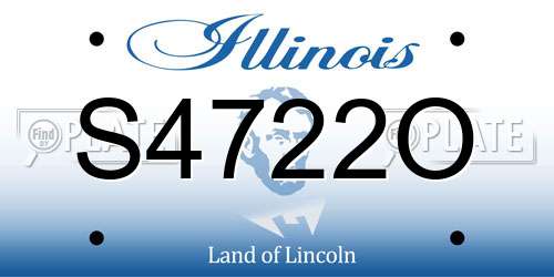 S4722O Illinois License Plate