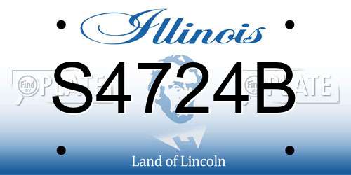 S4724B Illinois License Plate