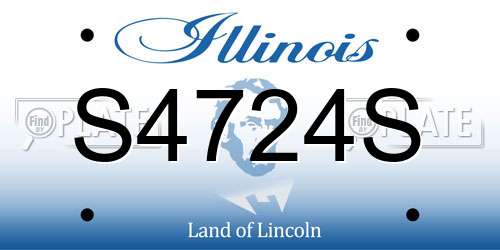 S4724S Illinois License Plate
