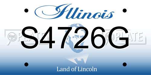 S4726G Illinois License Plate