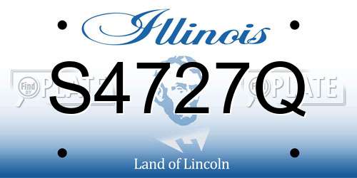S4727Q Illinois License Plate