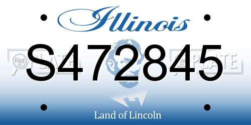 S472845 Illinois License Plate