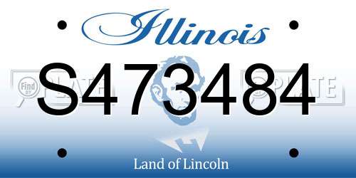 S473484 Illinois License Plate