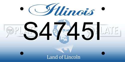 S4745I Illinois License Plate