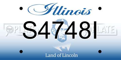 S4748I Illinois License Plate
