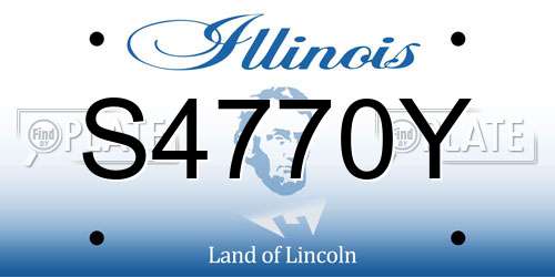 S4770Y Illinois License Plate