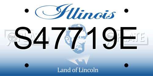 S47719E Illinois License Plate