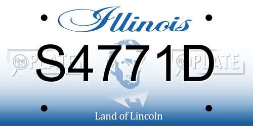 S4771D Illinois License Plate