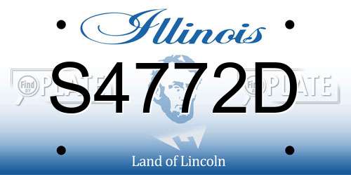 S4772D Illinois License Plate