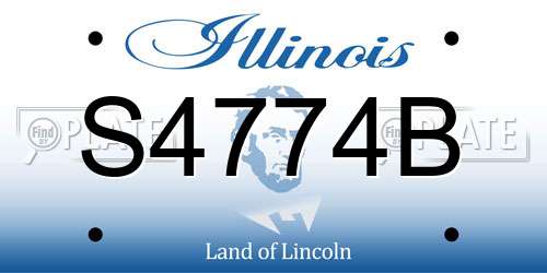 S4774B Illinois License Plate