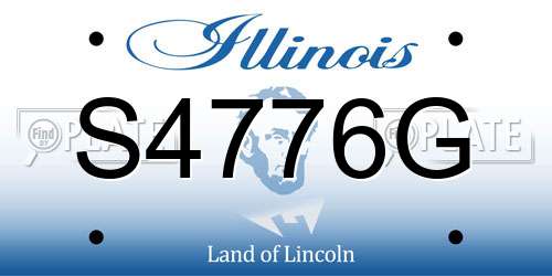 S4776G Illinois License Plate