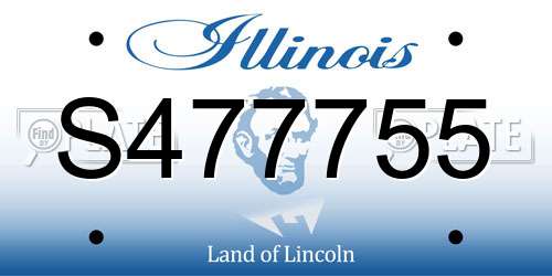 S477755 Illinois License Plate